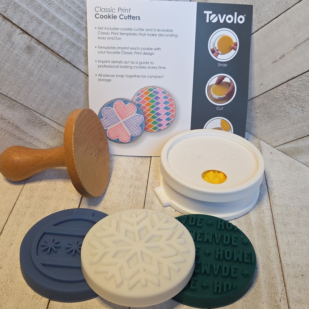 Cookie Cutters 2 Sets, 6 Shapes Total + Bonus Items